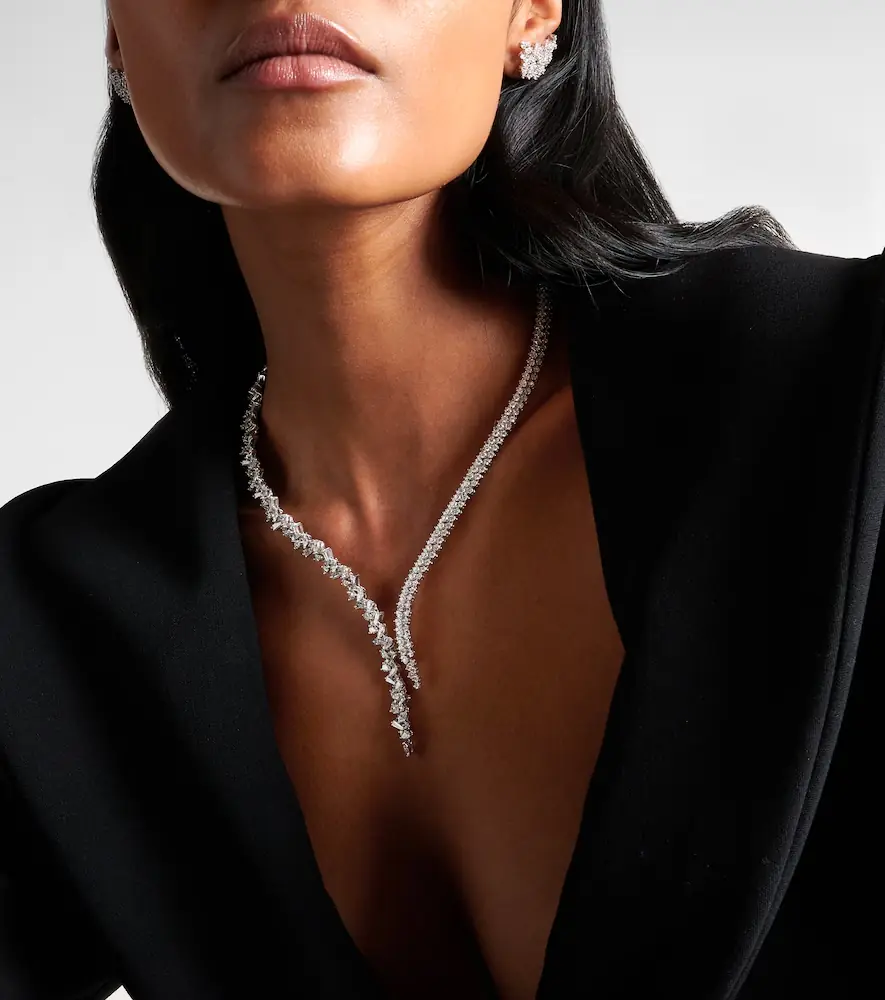 YEPREM Y-Couture 18kt white gold necklace with diamonds | Thumbnail 4 YEPREM Y-Couture 18kt white gold necklace with diamonds | Thumbnail 4