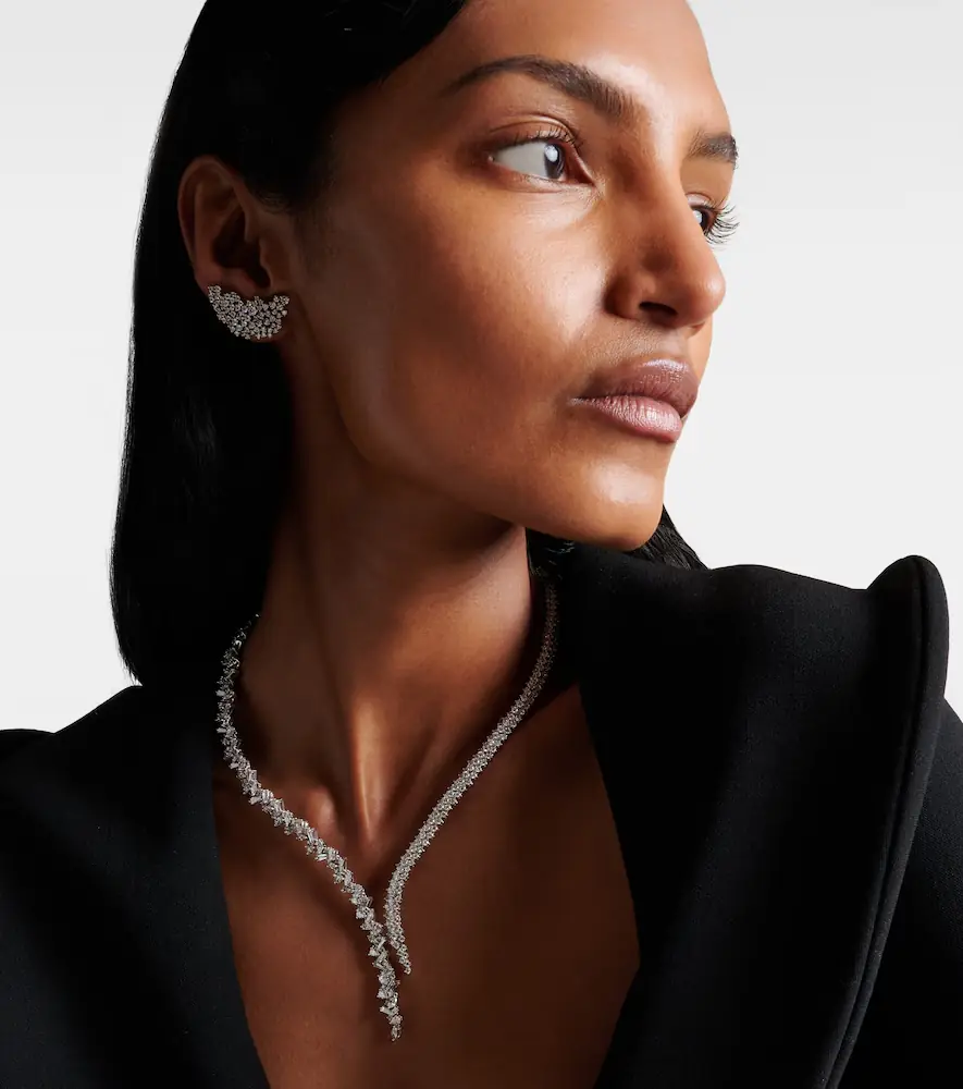 YEPREM Y-Couture 18kt white gold necklace with diamonds | Thumbnail 5 YEPREM Y-Couture 18kt white gold necklace with diamonds | Thumbnail 5