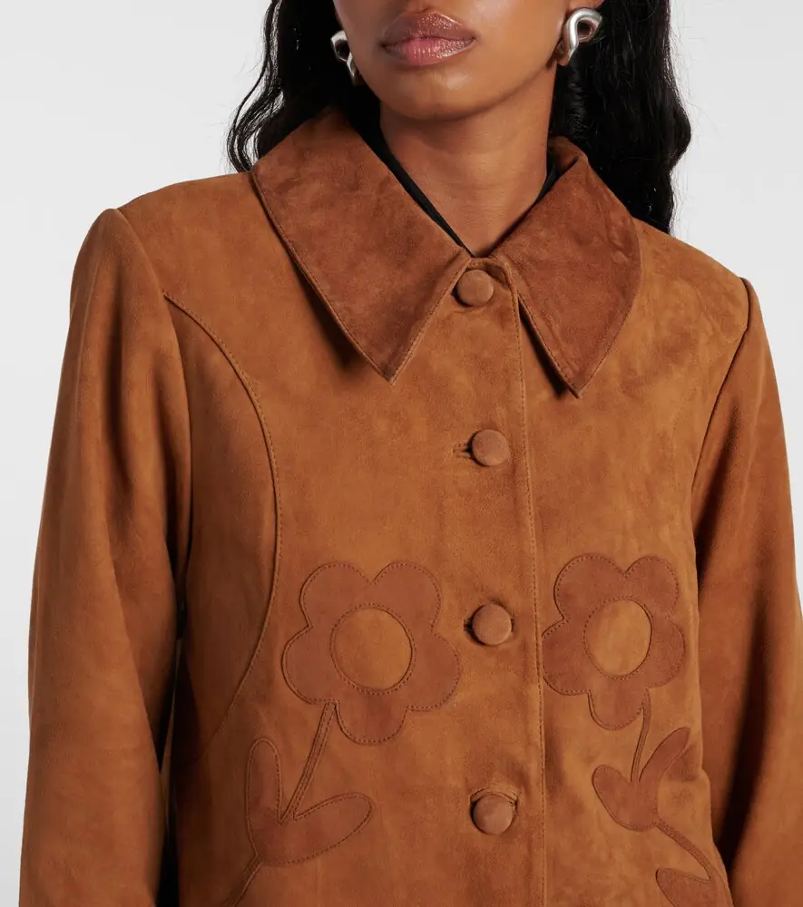 Rixo Dionne appliqué suede jacket | Thumbnail 4 Rixo Dionne appliqué suede jacket | Thumbnail 4