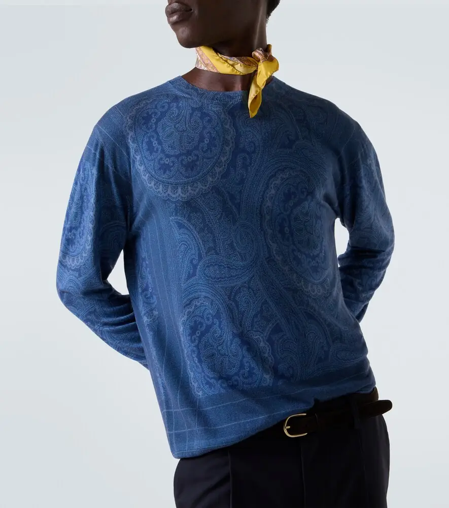 Etro Paisley silk and cashmere sweater | Thumbnail 2