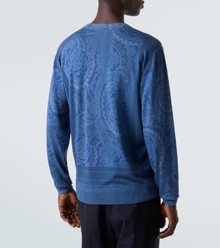 Etro Paisley silk and cashmere sweater | Thumbnail 4