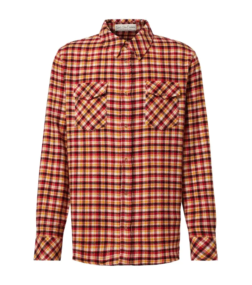 God’s True Cashmere Time plaid cashmere shirt | Image 1 God’s True Cashmere Time plaid cashmere shirt | Image 1