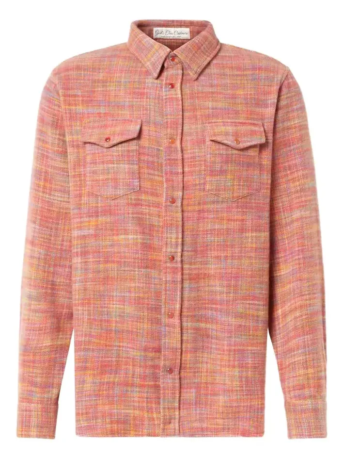 God’s True Cashmere Flower space-dyed cashmere shirt