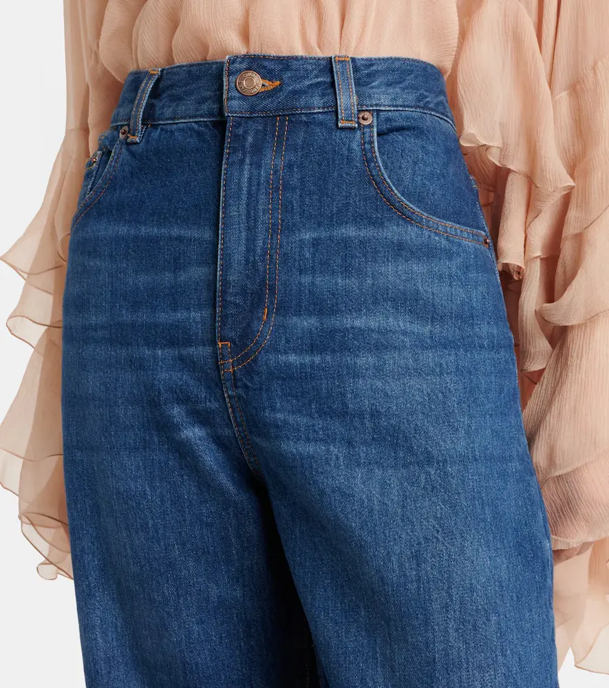 Chloe Chloé Mid-rise wide-leg jeans | Thumbnail 4 Chloe Chloé Mid-rise wide-leg jeans | Thumbnail 4