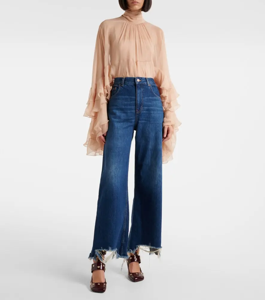 Chloe Chloé Mid-rise wide-leg jeans | Thumbnail 5 Chloe Chloé Mid-rise wide-leg jeans | Thumbnail 5