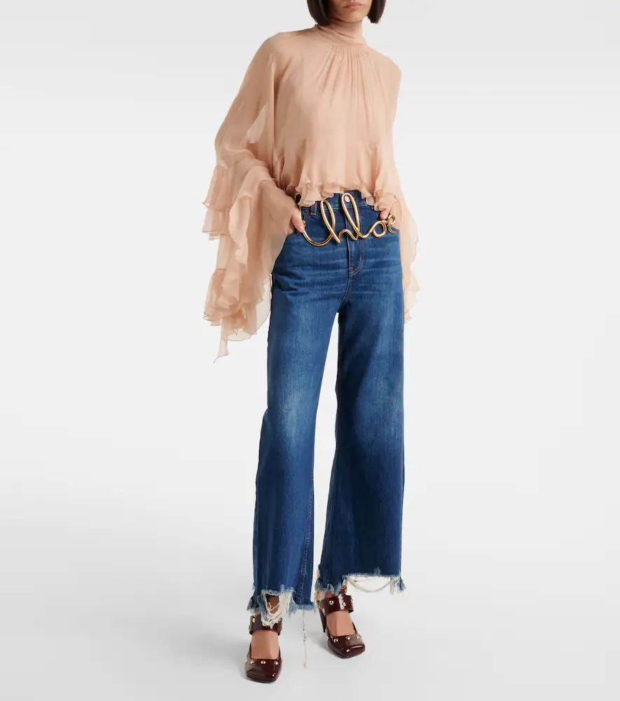 Chloe Chloé Mid-rise wide-leg jeans | Thumbnail 6 Chloe Chloé Mid-rise wide-leg jeans | Thumbnail 6