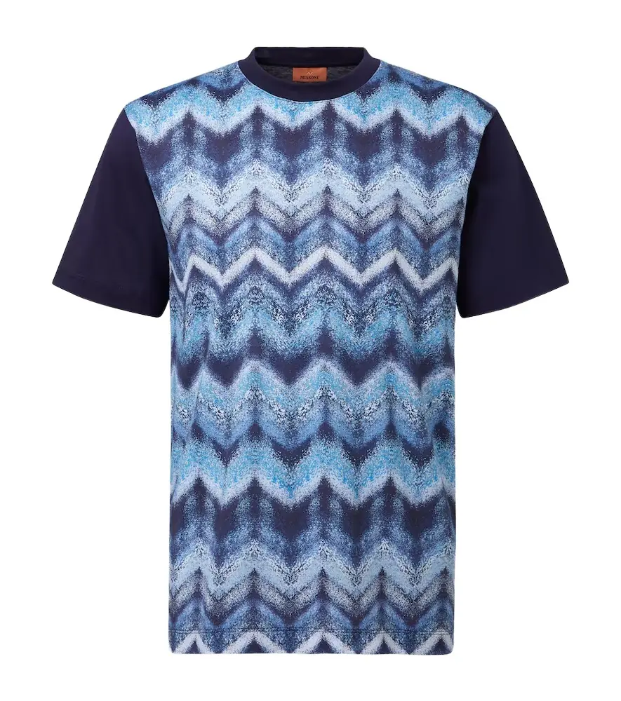 Missoni Zigzag printed cotton jersey T-shirt | Image 1 Missoni Zigzag printed cotton jersey T-shirt | Image 1