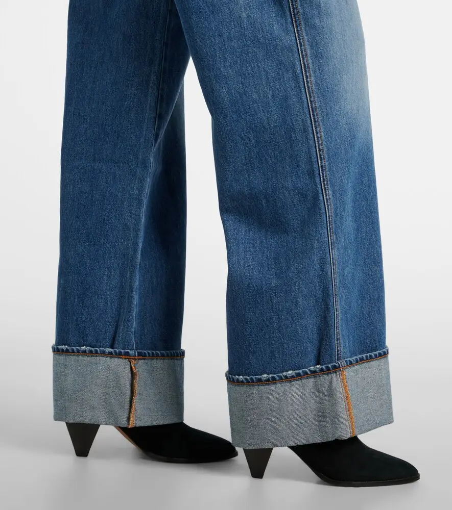 Veronica Beard Taylor high-rise wide-leg jeans | Thumbnail 5