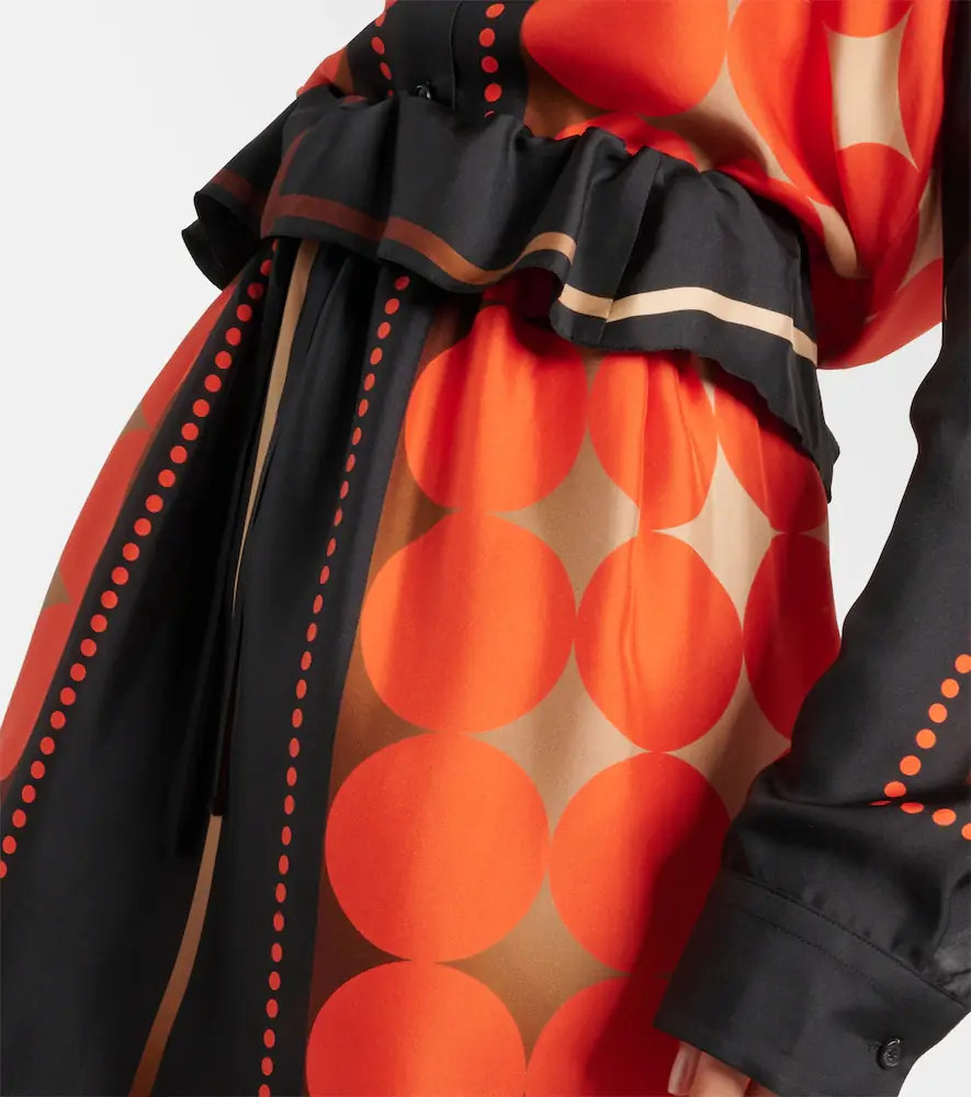 Khaite Lilila printed silk maxi skirt | Thumbnail 4