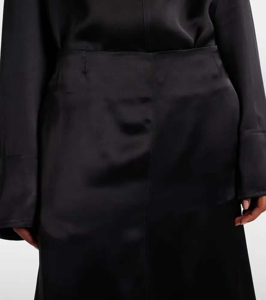 TOTEME Paneled satin midi skirt | Thumbnail 2
