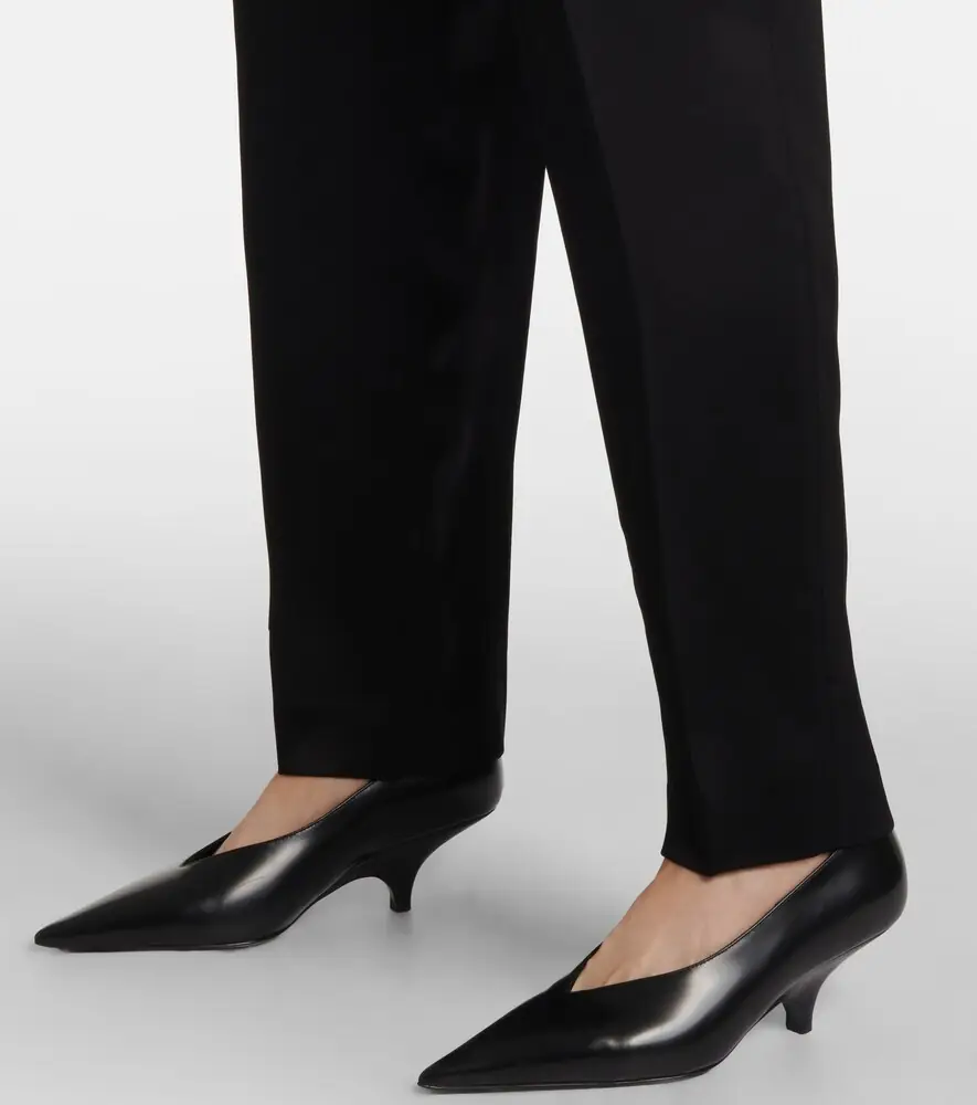 TOTEME High-rise satin straight pants | Thumbnail 3 TOTEME High-rise satin straight pants | Thumbnail 3