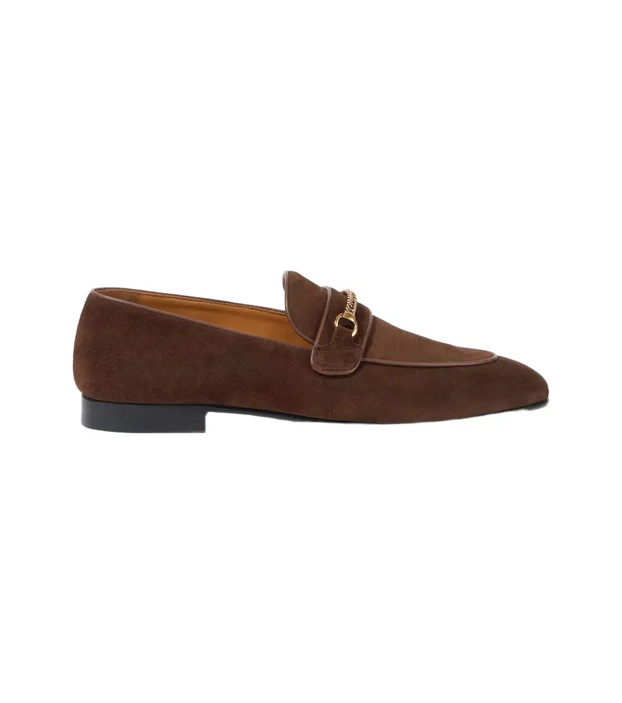 Tom Ford Liam chain-detail suede loafers | Image 1 Tom Ford Liam chain-detail suede loafers | Image 1