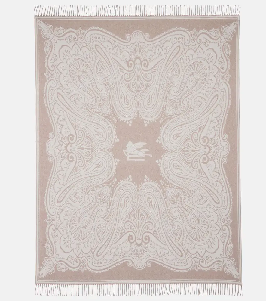 Etro Alocasia fringed wool throw | Thumbnail 2