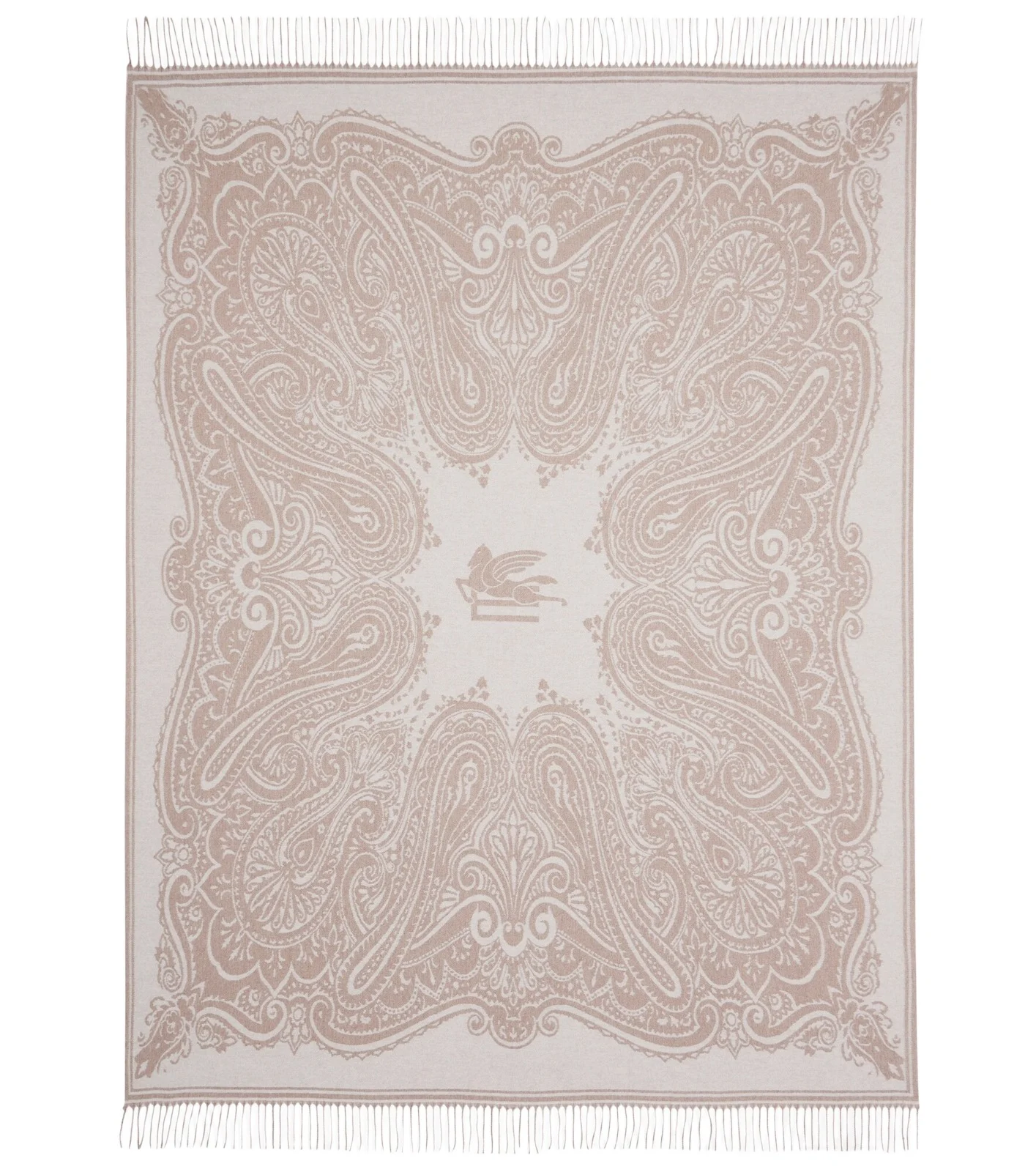 Etro Alocasia fringed wool throw