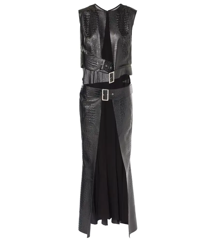 Junya Watanabe Snake-effect midi dress | Image 1 Junya Watanabe Snake-effect midi dress | Image 1