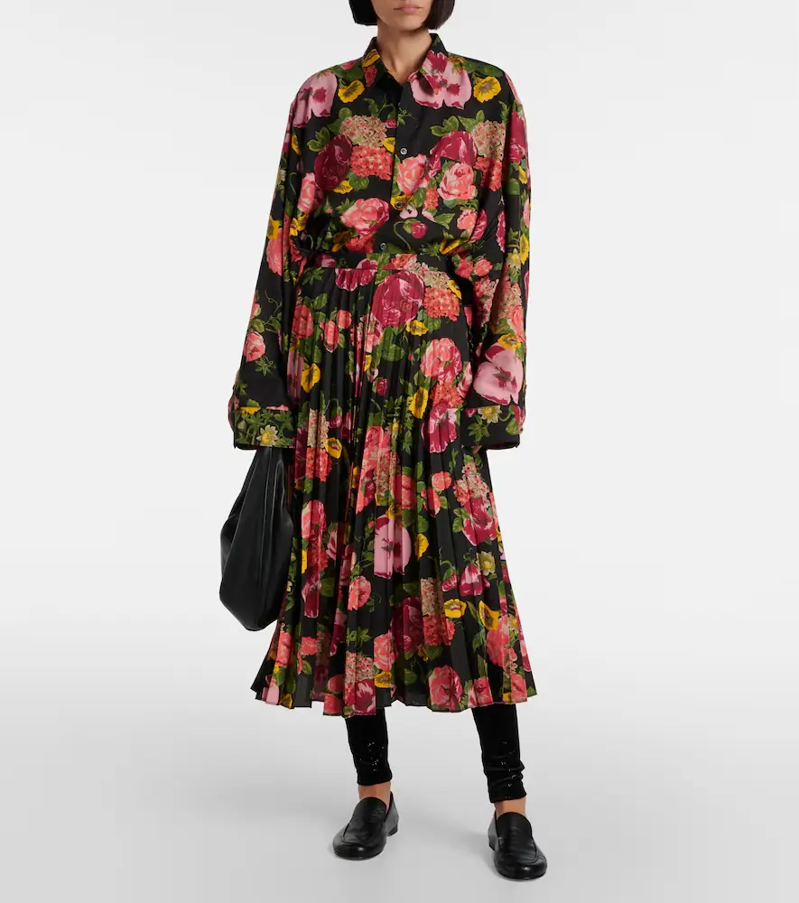 Junya Watanabe Pleated midi skirt | Thumbnail 4 Junya Watanabe Pleated midi skirt | Thumbnail 4