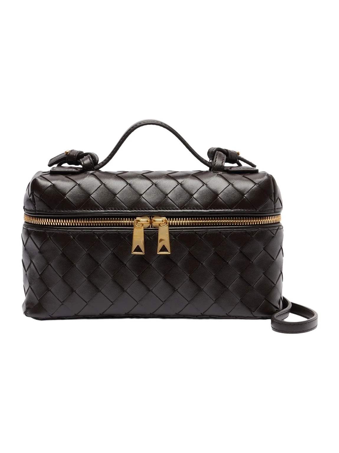 Bang Bang Intrecciato leather vanity bag