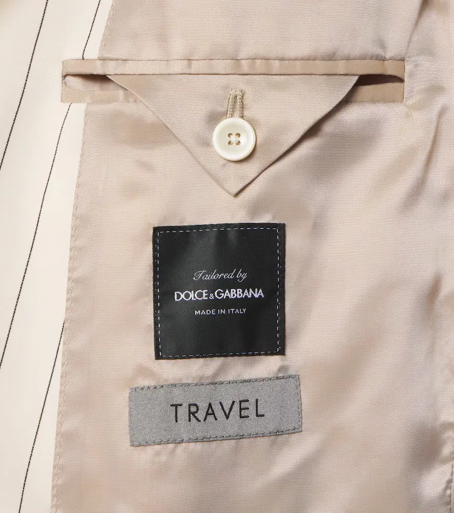 Dolce & Gabbana Striped cotton-blend blazer | Thumbnail 2 Dolce & Gabbana Striped cotton-blend blazer | Thumbnail 2