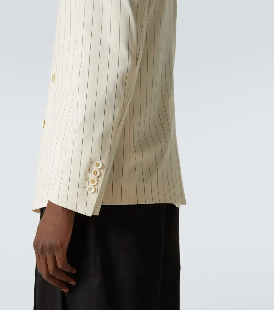 Dolce & Gabbana Striped cotton-blend blazer | Thumbnail 3 Dolce & Gabbana Striped cotton-blend blazer | Thumbnail 3