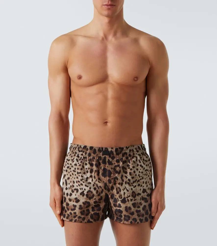 Dolce & Gabbana Leopard-print swim trunks | Thumbnail 4