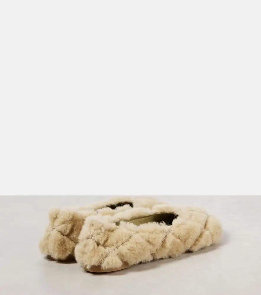 Burberry Baby quilted shearling ballet flats | Thumbnail 4