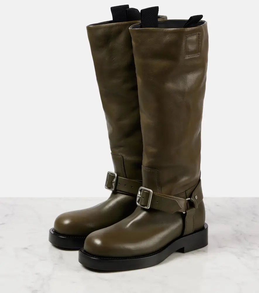 Burberry Leather knee-high boots | Thumbnail 2