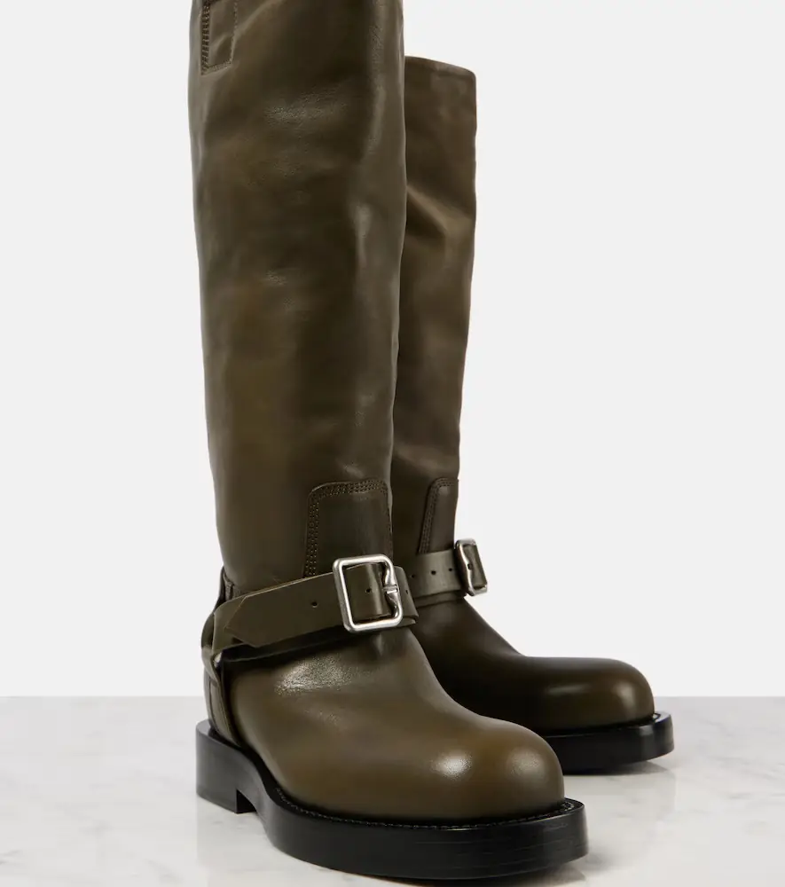 Burberry Leather knee-high boots | Thumbnail 4