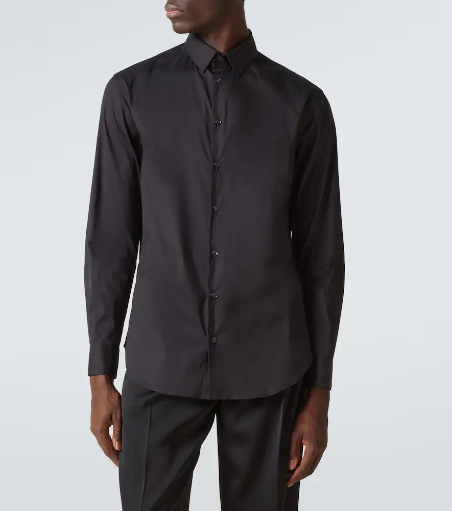 Giorgio Armani Cotton-blend poplin shirt | Thumbnail 2 Giorgio Armani Cotton-blend poplin shirt | Thumbnail 2