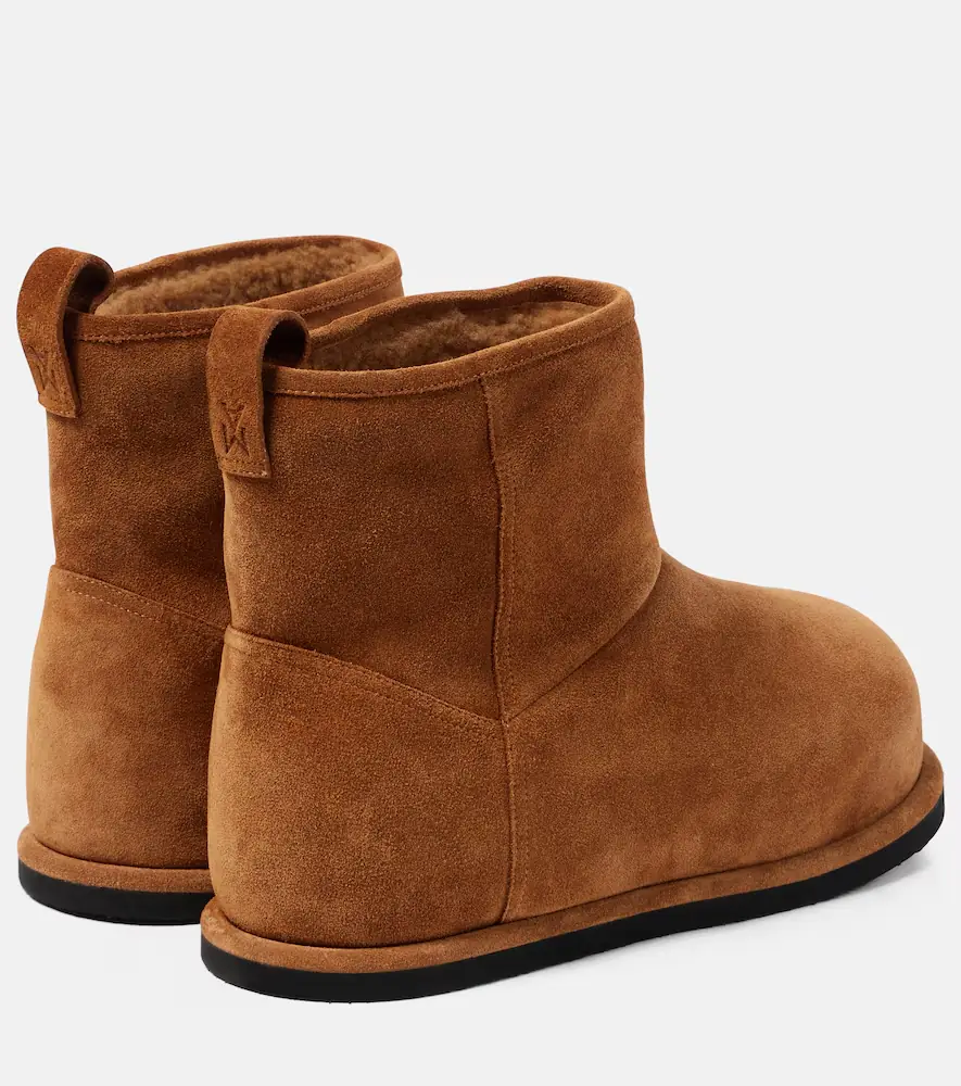 Amina Muaddi Heidi shearling-lined suede ankle boots | Thumbnail 3 Amina Muaddi Heidi shearling-lined suede ankle boots | Thumbnail 3