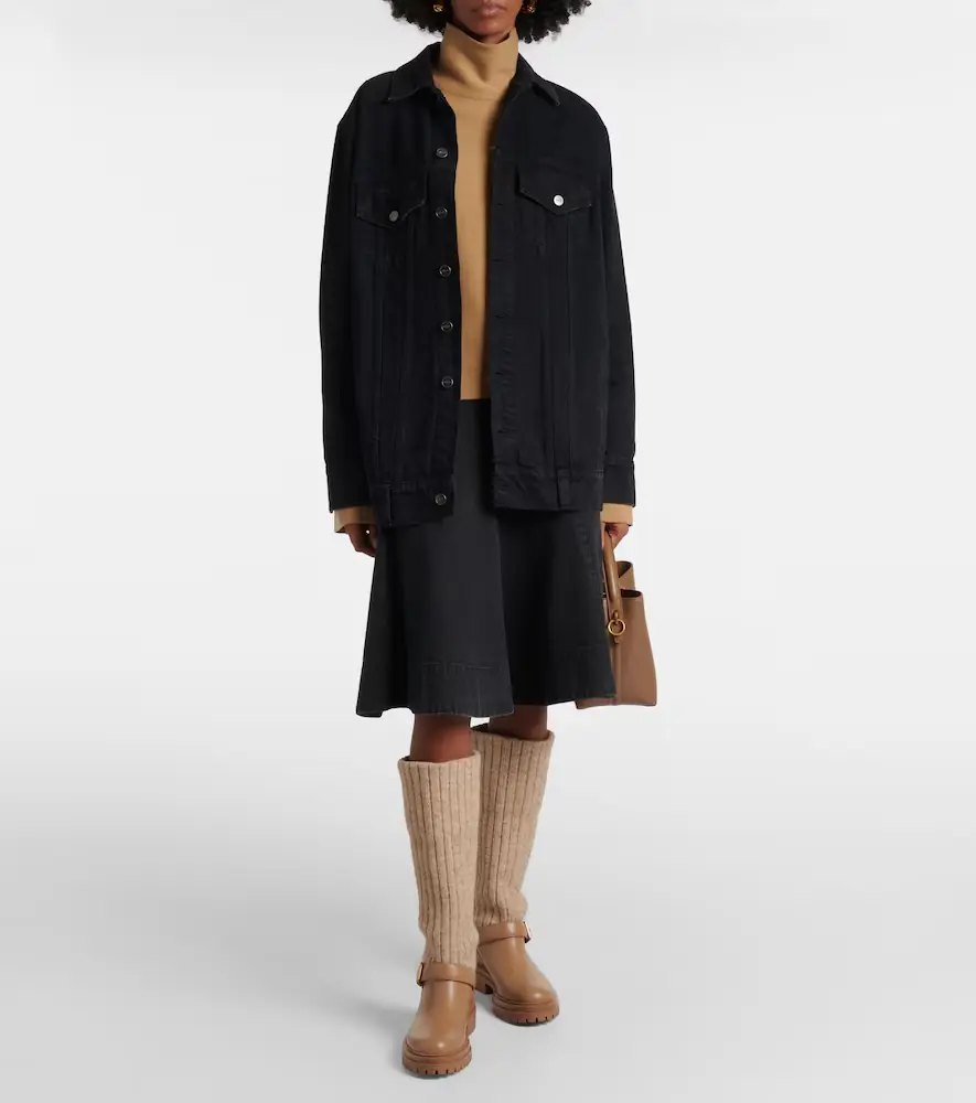 Gianvito Rossi Thurso leather-trimmed sock boots | Thumbnail 5