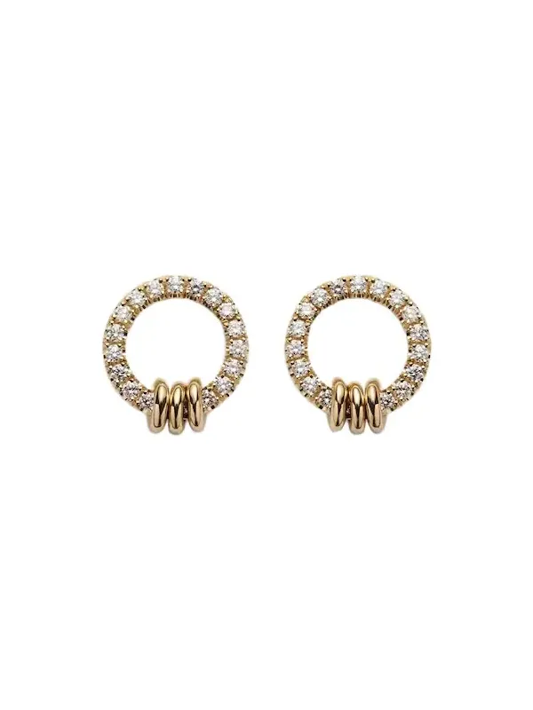 Sidra 18kt gold earrings with diamonds