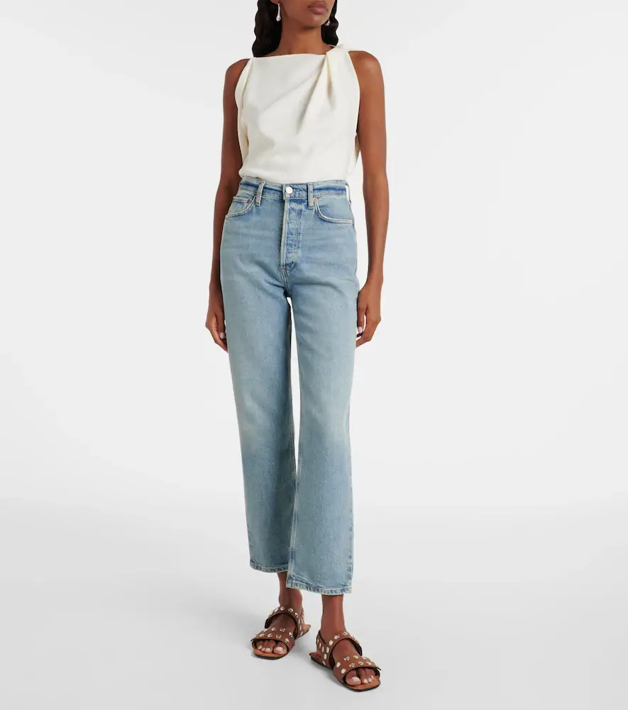 AGOLDE 90s Pinch Waist Crop high-rise straight jeans | Thumbnail 7