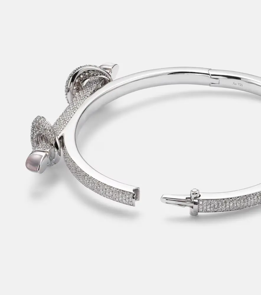 Ananya Chakra Icon 18kt white gold bracelet with diamonds and quartz | Thumbnail 2 Ananya Chakra Icon 18kt white gold bracelet with diamonds and quartz | Thumbnail 2