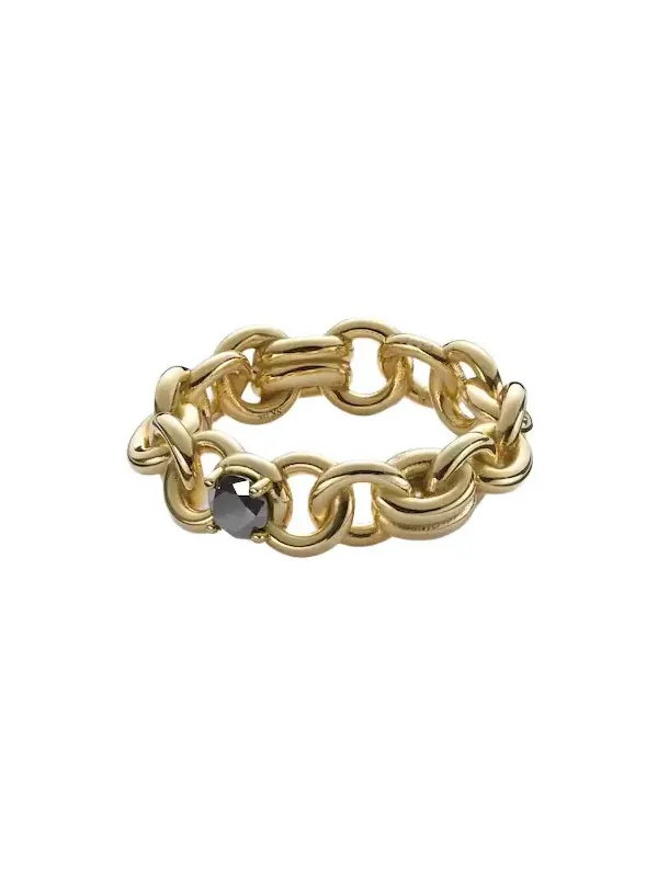 Spinelli Kilcollin Fused Serpens Large 18kt gold ring with diamond