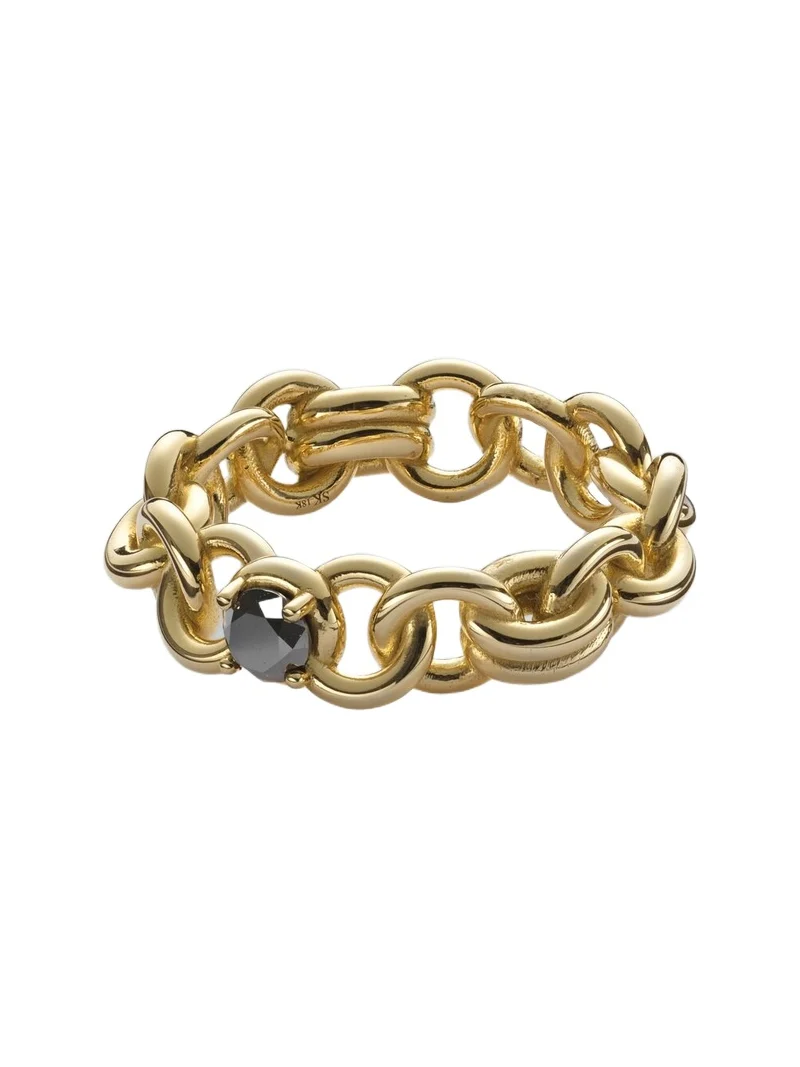 Spinelli Kilcollin Fused Serpens Large 18kt gold ring with diamond