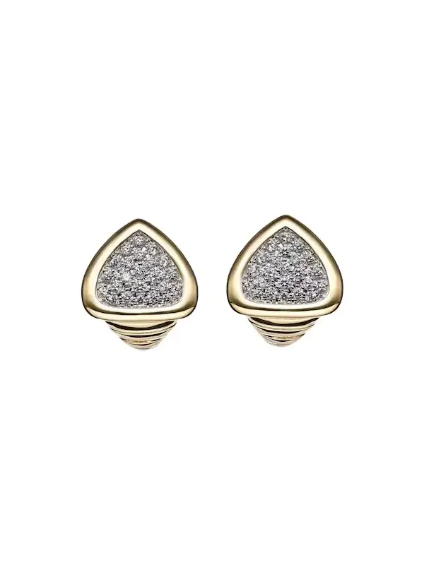 Trisola 18kt gold earrings with diamonds