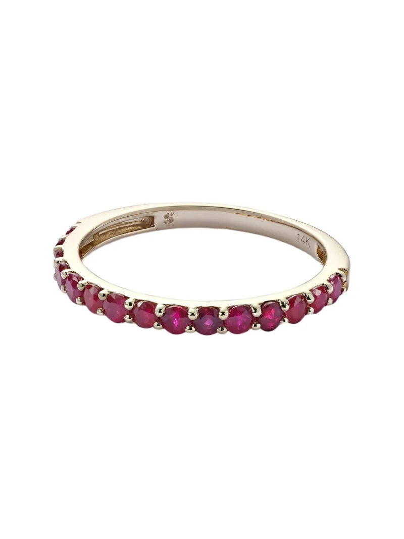 Forever Birthstone 14kt gold ring with ruby
