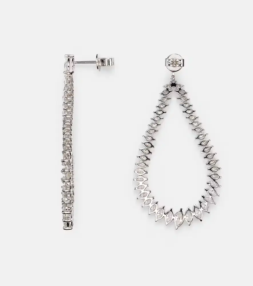 Anita Ko Swing 18kt white gold drop earrings with diamonds | Thumbnail 2 Anita Ko Swing 18kt white gold drop earrings with diamonds | Thumbnail 2