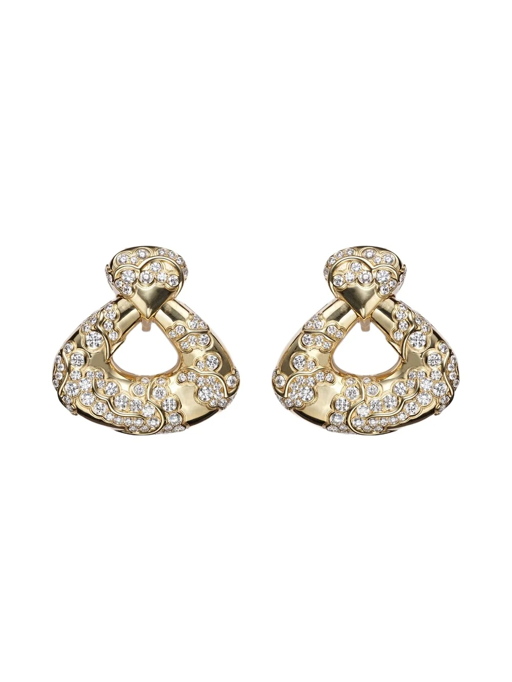 Annec 18kt gold earrings with diamonds
