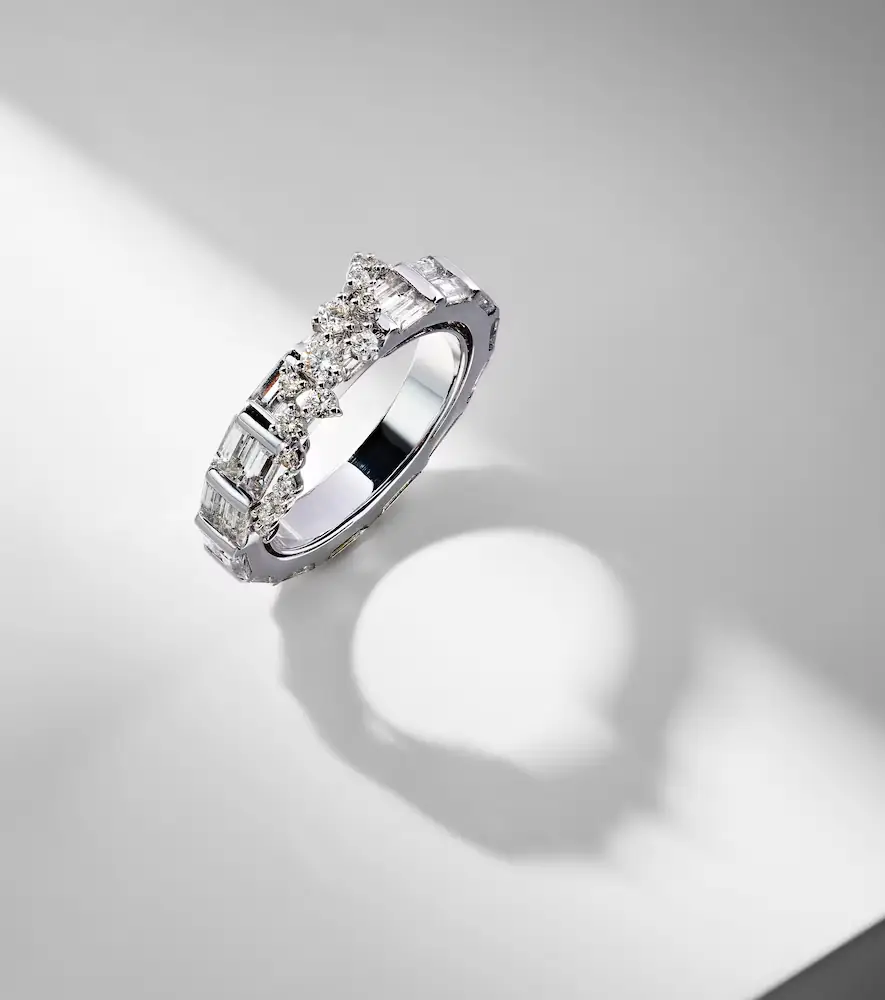 Ananya Scatter 18kt white gold ring with sapphires and diamonds | Thumbnail 5 Ananya Scatter 18kt white gold ring with sapphires and diamonds | Thumbnail 5