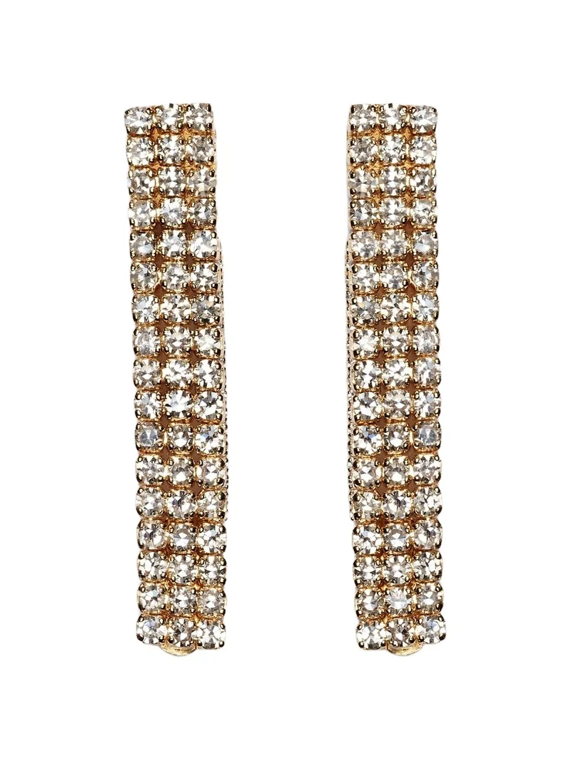 18kt gold drop earrings with diamonds