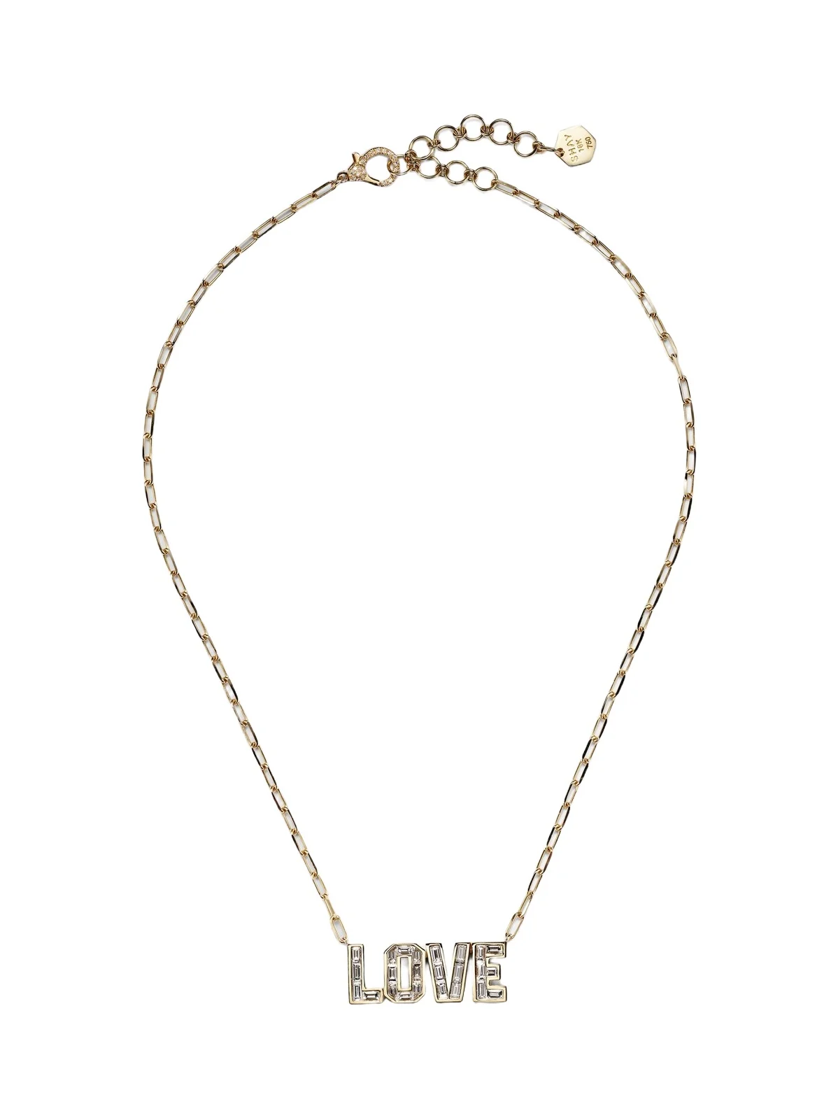 18kt gold pendant necklace with diamonds
