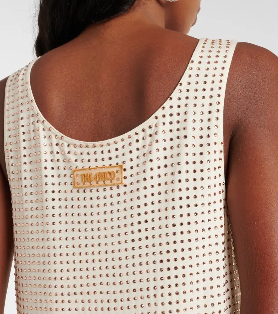 The Attico Crystal-embellished jersey minidress | Thumbnail 6 The Attico Crystal-embellished jersey minidress | Thumbnail 6