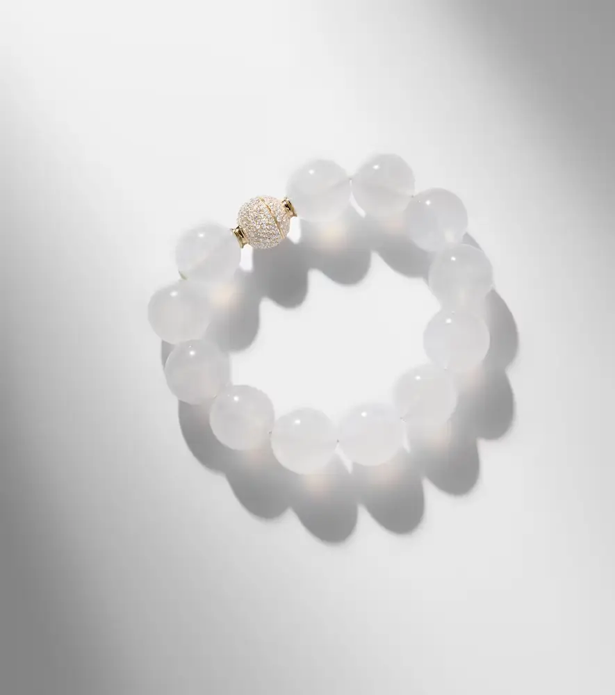 Octavia Elizabeth Riviera Orb beaded 18kt gold bracelet with moonstone and diamonds | Thumbnail 5 Octavia Elizabeth Riviera Orb beaded 18kt gold bracelet with moonstone and diamonds | Thumbnail 5