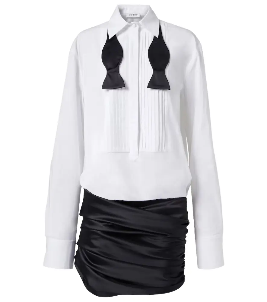 The Attico Poplin and satin minidress | Image 1 The Attico Poplin and satin minidress | Image 1