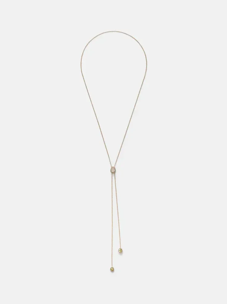 Diamond Coast Lariat 18kt gold necklace with diamonds