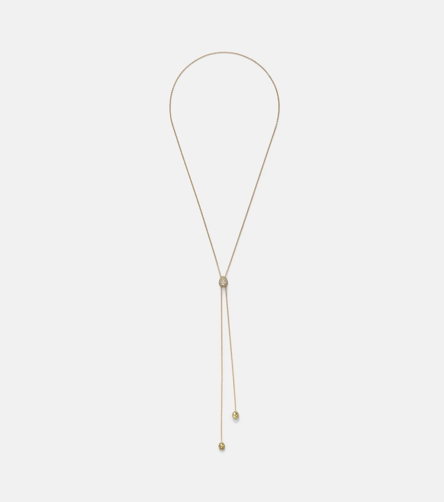 Diamond Coast Lariat 18kt gold necklace with diamonds