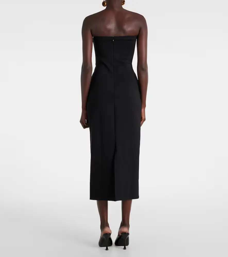 Staud Beekman strapless midi dress | Thumbnail 4