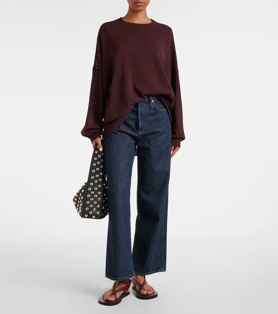 AGOLDE Ren high-rise wide-leg jeans | Thumbnail 2