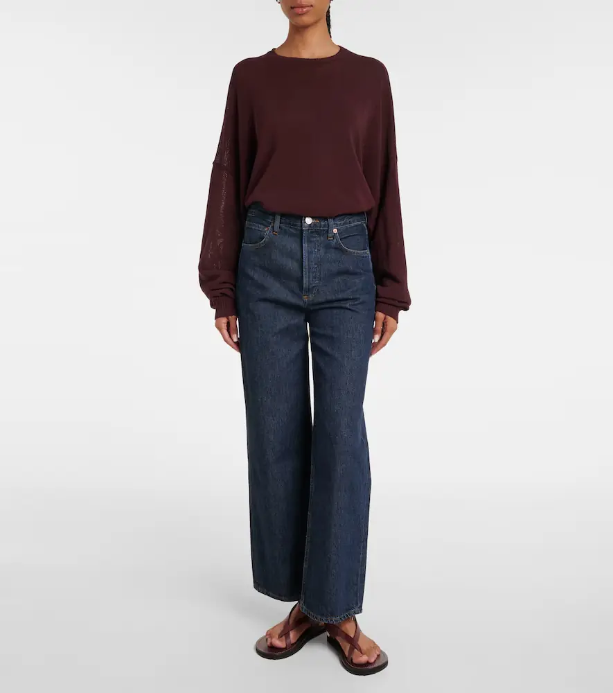 AGOLDE Ren high-rise wide-leg jeans | Thumbnail 3